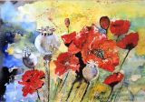 35 - Diane Poole 'Poppies' Mixed Media.JPG